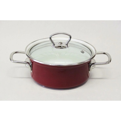 BELIS Rendlík smalt a skleněná poklice 16cm 1,4l ECO-CERAM