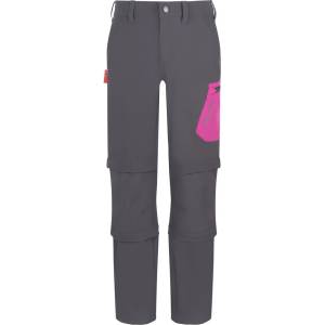 Trollkids Детски панталон със свалящи крачоли Trollkids Kid's Preikestolen Double Zip-Off Pants Zip-off trousers - Graphite / Fresh Berry - размер 122 (EU) (701-2961-0615)