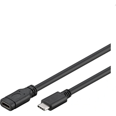 PremiumCord ku31mf2 Prodlužovací USB 3.1 konektor C/male - C/female, 2m, černý