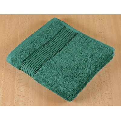 Brotex Froté uterák 50x100cm prúžok 450g tmavo zelená