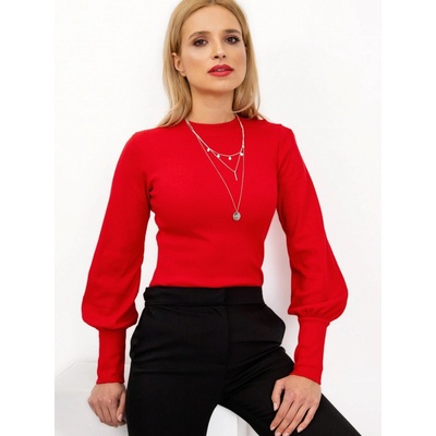 Blúzka s balónovými rukávmi RV BZ 5223.15 RED