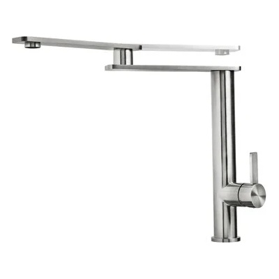 Strohm Teka Кухненски смесител, въртящ се чучур, инокс INX 918 (Б.557.ИН)