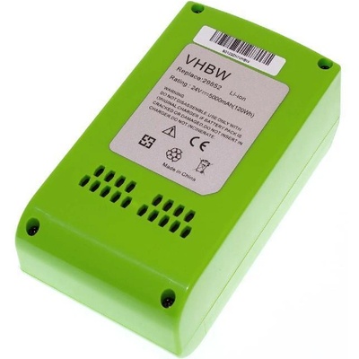 VHBW Батерия за Greenworks 29322 / 29807, 24 V, 5.0 Ah (800111195)