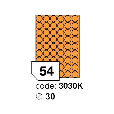 Rayfilm 30 mm 300 archů, fluo oranžová, R0133.3030KD