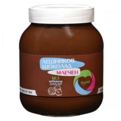 Млечен Лешников шоколад без захар Viki Nuts 750 гр