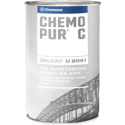 Chemolak Chemopur G U 2061 Základní polyuretanová dvojsložková barva 0,8L matná bílá