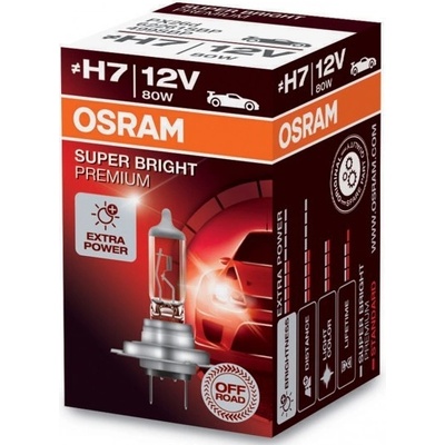 Osram Offroad Super Bright Premium H7 PX26D 12V 80W 62261SBP