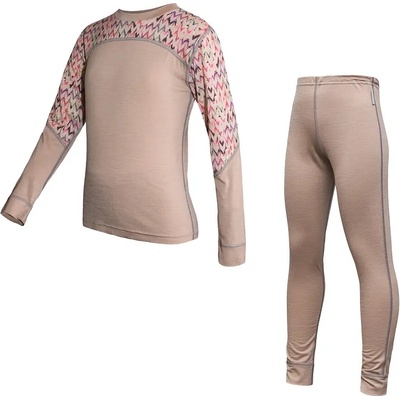 Sensor Merino Impress set almod beige/origami