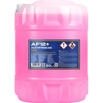 MANNOL Червен антифриз Mannol Antifreeze AF12+ (-40°C) Longlife 20л (Antifreeze AF12+ Longlife 20L)