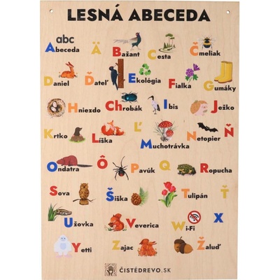 ČistéDrevo lesná abeceda