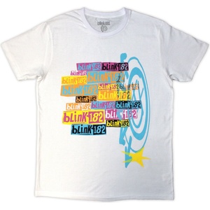 Blink-182 Multi Stacked Logo White M Риза (BLINKTS23MW02)