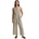 Tom Tailor Гащеризон Tom tailor Linen Slit sleeveless jumpsuit - Beige (Natural Zig Zag Design)