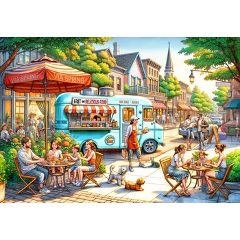 Alipson Puzzle - Puzzle Fast and Delicious Food - 1 000 piese