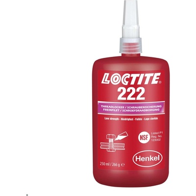 LOCTITE 222 lepidlo na zajišťování šroubů 250 ml