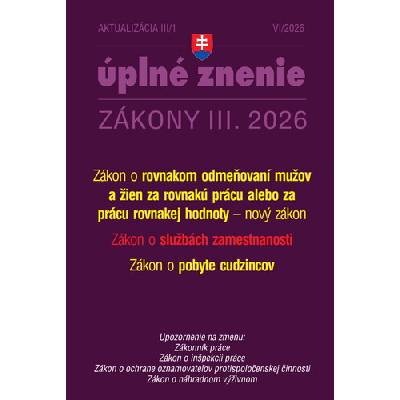 Aktualizácia III/1 2026 – Služby zamestnanosti a zamestnávanie