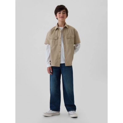GAP detské džínsy Baggy tmavomodrá