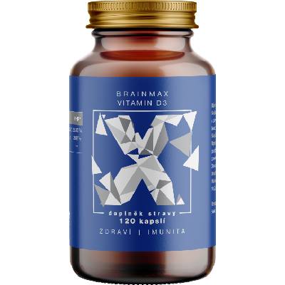 BrainMax Vitamín D3, 5000 IU, 120 rastlinných kapsúl Doplnok stravy