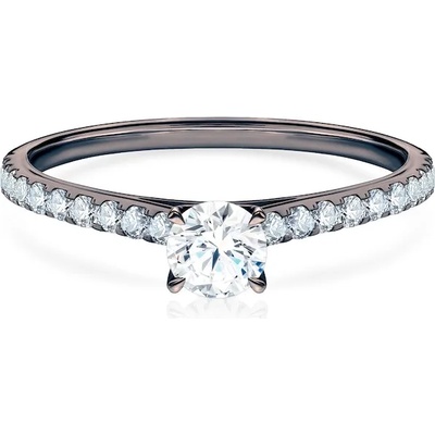 SAVICKI Годежен пръстен Share Your Love: черно злато, диамант