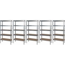 Matabro Regálový systém 900 x 400 x 1800 mm 5 ks MB-SH01