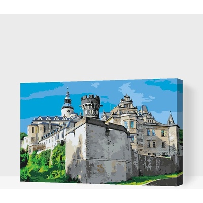 Painting Queens Hrad a Zámek Frýdlant 60 x 80 cm vypnuté plátno na rám