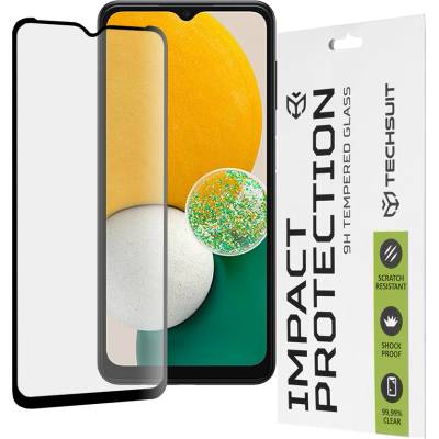 Techsuit Протектор за Samsung Galaxy A13 5G / A04s / A04 - 111D Full Cover / Full Glue Glass - Черен