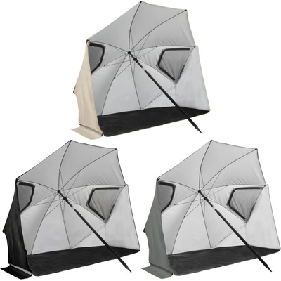 VIRTUFIT Beach Parasol Premium Béžový
