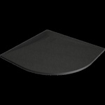 Mexen Bert полукръгъл душ корито SMC 80 x 80 см, черен - 4KR708080 (4KR708080)