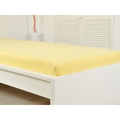 B.E.S. Petrovice plachta Jersey bavlna IDEAL žltá 90x200