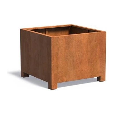 Ella Doris Mary Kvetináč 100x100x80cmoranžovo hnedý corten