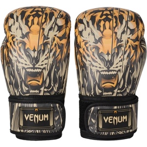 Venum | Официален Вносител за България Боксови Ръкавици Venum Tiger Black/Neon Orange - 16 oz