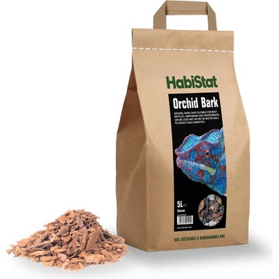 HabiStat Orchid Bark Substrate hrubý 10 l