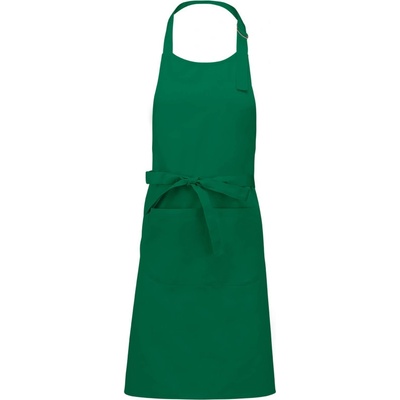 Kariban Zástěra Sommelier K890 s laclem COT20K89052099-kelly green Zelená kelly