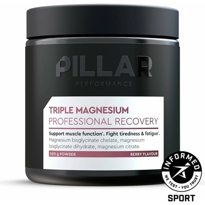 Pillar Performance Triple Magnesium Powder prášek 200 g sklenička Lesní plody