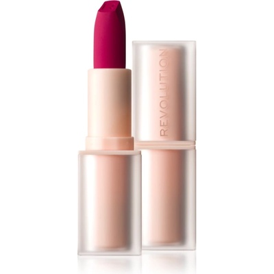 Revolution Beauty Lip Allure Soft Satin Lipstick Кремообразно червило със сатенено покритие цвят Material Girl Wine 3, 2 гр