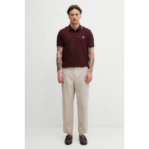 Fred Perry тениска с яка мъжка от памук (M3600.08B)