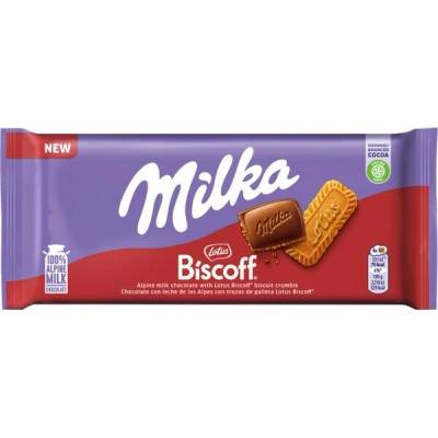Milka Lotus Biscoff mliečna čokoláda s kekskami 90 g