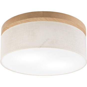 Brilagi - LED Плафон BELLADONNA 2xE27/15W/230V Ø 40 см кремав/дъб (BG1357)