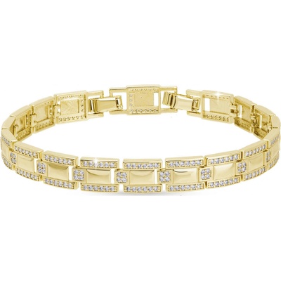 Biju Obdélníkový náramek se zirkony 2934 2002934