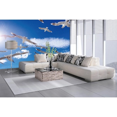 Dimex MA-5-0398 Samolepicí vliesová fototapeta na zeď Letící hejno ptáků rozměry 375 x 250 cm