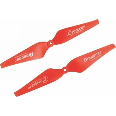 Graupner COPTER Prop 9x4 pevná vrtule 2 ks Červené