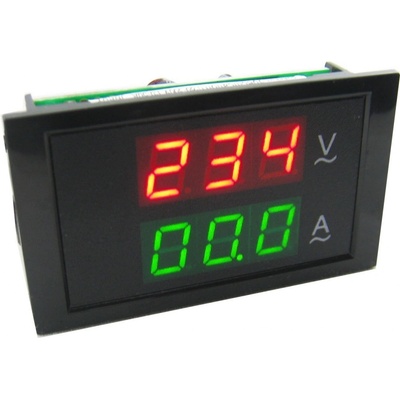 Neven DL85-2042 AC 80-300V 100A 2v1 LED digitální ampérmetr/voltmetr panelový