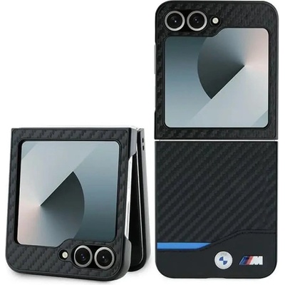 BMW Калъф BMW Carbon Blue Line за Samsung Galaxy Z Flip 6 - черен (3666339125301)
