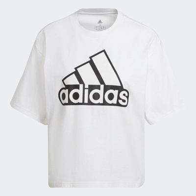 adidas ESSENTIALS LOGO BOXY Biela