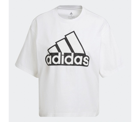 adidas ESSENTIALS LOGO BOXY Biela