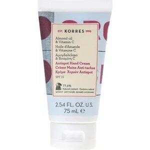 KORRES Немазен крем за ръце срещу пигментни петна SPF15 , Korres Hand cream with Almond oil & Vitamin C, ? ntispot , 75ml