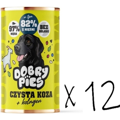 Dobry Pies Mono Goat s kolagénom 12 x 400 g