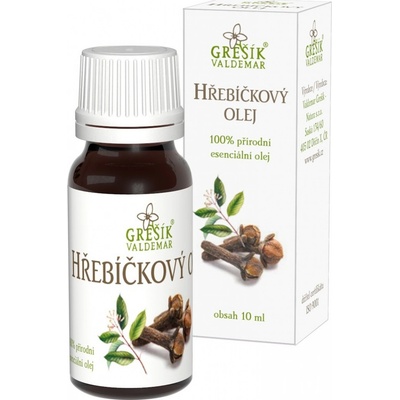 Grešík Přírodní esenciální Hřebíčkový olej 10 ml