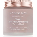 Mary&May Rose Hyaluronic Hydra Wash off Pack интензивна хидратираща маска за лице с успокояващ ефект 125 гр