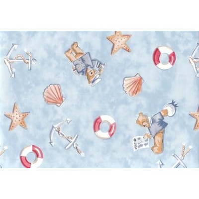 GEKKOFIX 11684 Samolepiace tapety detské - medvedík námorník 45 cm x 2 m