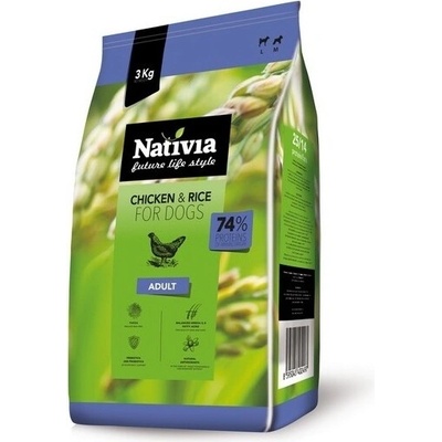 Nativia Dog Adult Chicken & Rice 3 kg